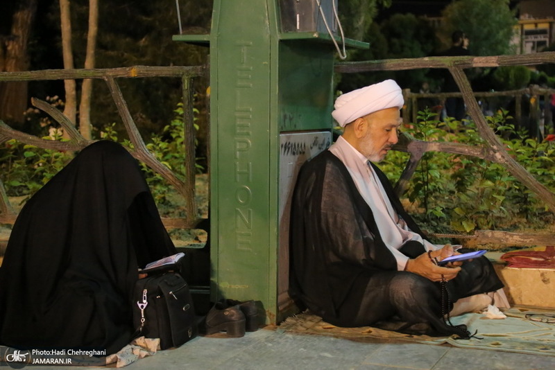 مراسم احیای شب بیست و یکم ماه رمضان در جوار حرم کریمه اهل بیت(س)