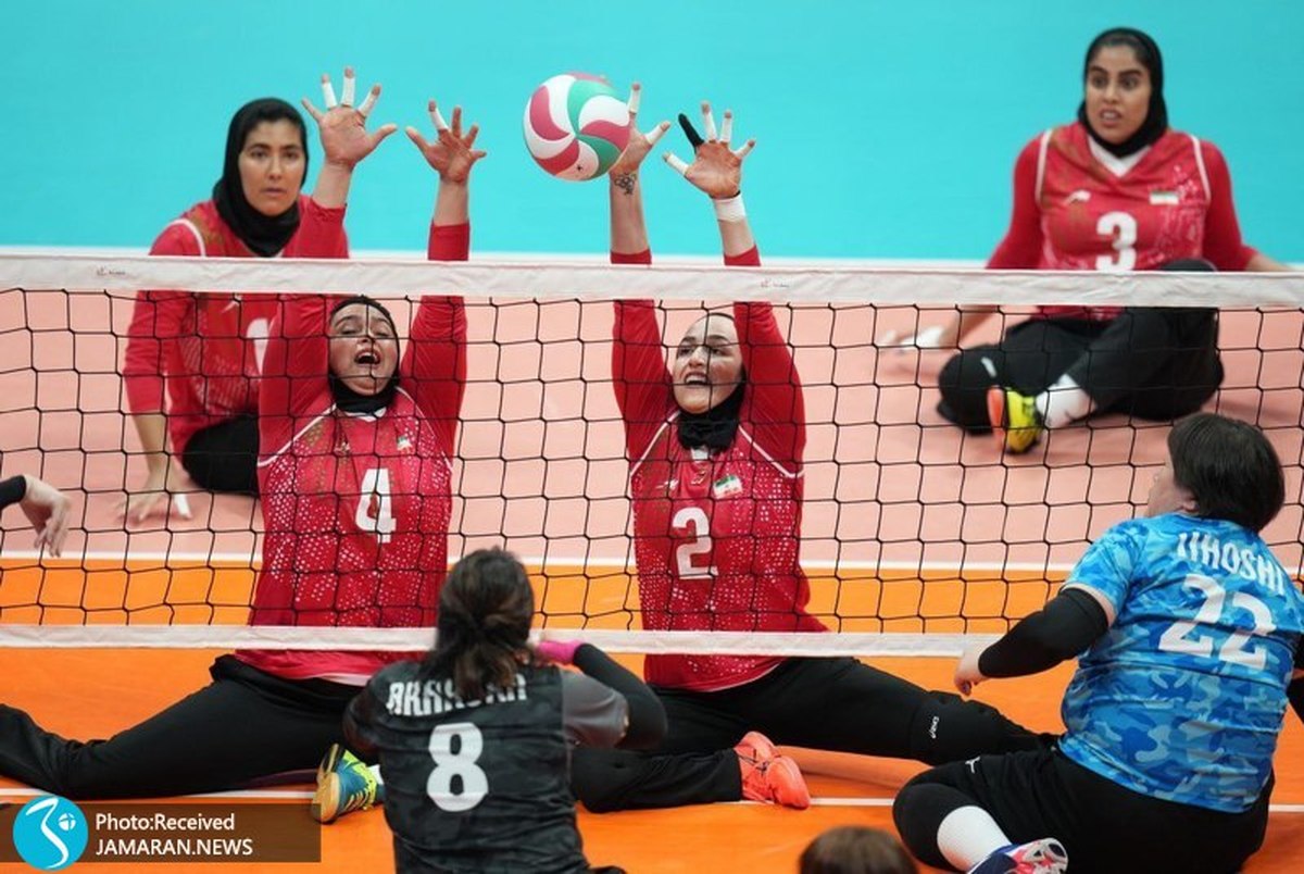 برد والیبال نشسته زنان ایران مقابل تایلند