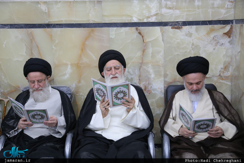 مراسم بزرگداشت هفتمین روز ارتحال مرحوم حجت‌الاسلام و المسلمین احمد احمدی در مسجد اعظم قم