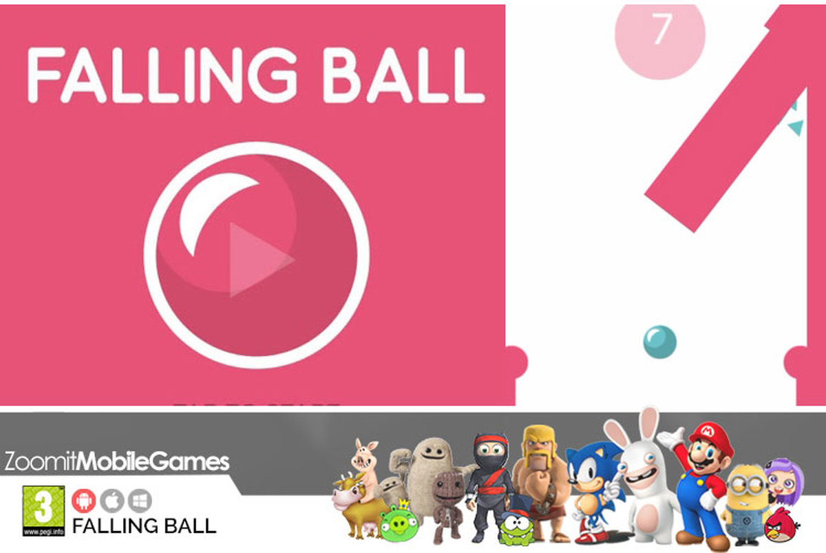 بازی اندروید Falling Ball؛ کنترل توپ های در حال سقوط