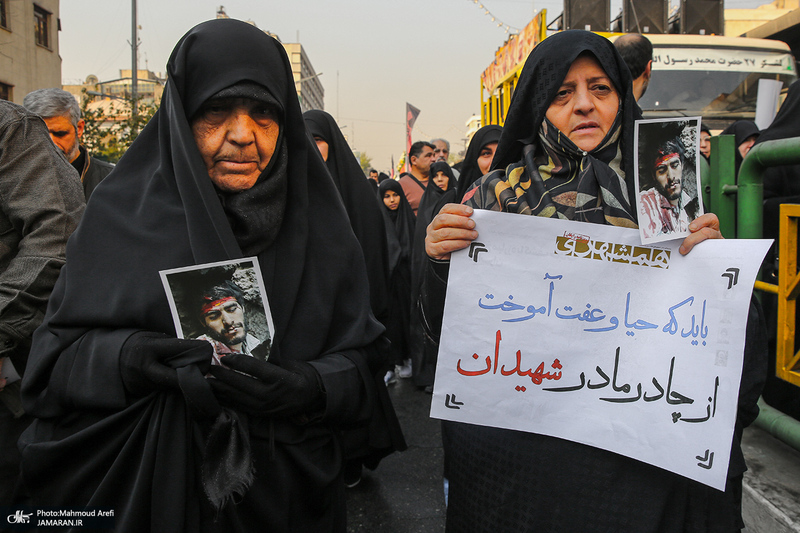 مراسم تشییع پیکرهای مطهر 100 شهید گمنام در تهران-4