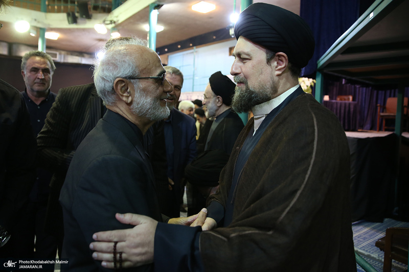 مراسم بزرگداشت آیت الله حسن صانعی (ره) در حسینیه جماران -1