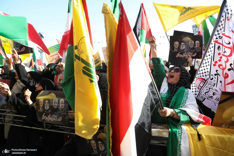 تجمع مردمی ضد صهیونیستیشهادت سید حسن نصرالله در میدان امام حسین (ع)