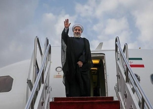 رئیس جمهور روحانی مشهد را به مقصد تهران ترک کرد