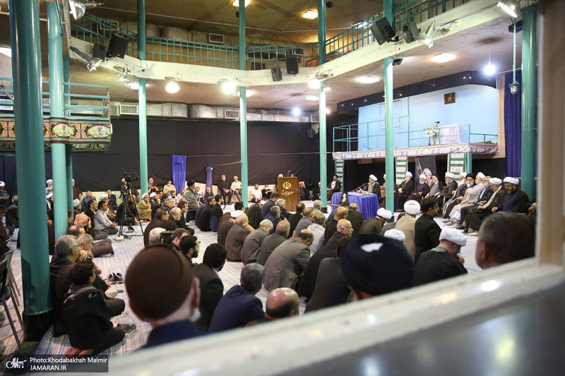 مراسم چهلمین روز در گذشت  آیت الله صانعی در حسینیه جماران  2