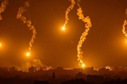 بمباران بیمارستان غزه توسط اسرائیل همزمان با پخش زنده! + فیلم