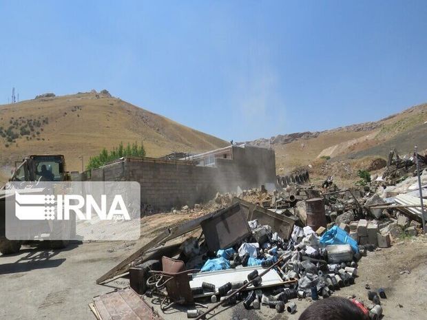 ۱۵ مجتمع غیرمجاز تفکیک زباله در خاوران شهرستان ری تعطیل شد