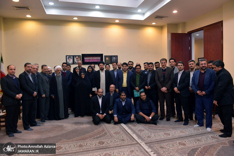 دیدار+رییس+کتابخانه+ملی+با+سید+حسن+خمینی