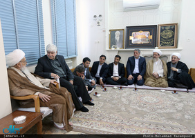 دیدارهای خانواده آیت الله هاشمی رفسنجانی با آیات و مراجع عظام