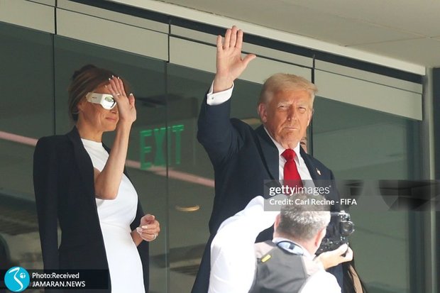 عکس و ویدیو| ترامپ و همسرش در فینال جام جهانی باشگاه ها