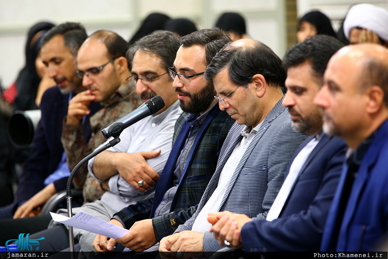 دیدار جمعی از شاعران و اهالی فرهنگ و ادب با رهبر معظم انقلاب