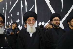 دسته عزاداری شهادت حضرت علی (ع) با حضور آیت‌الله العظمی وحید خراسانی