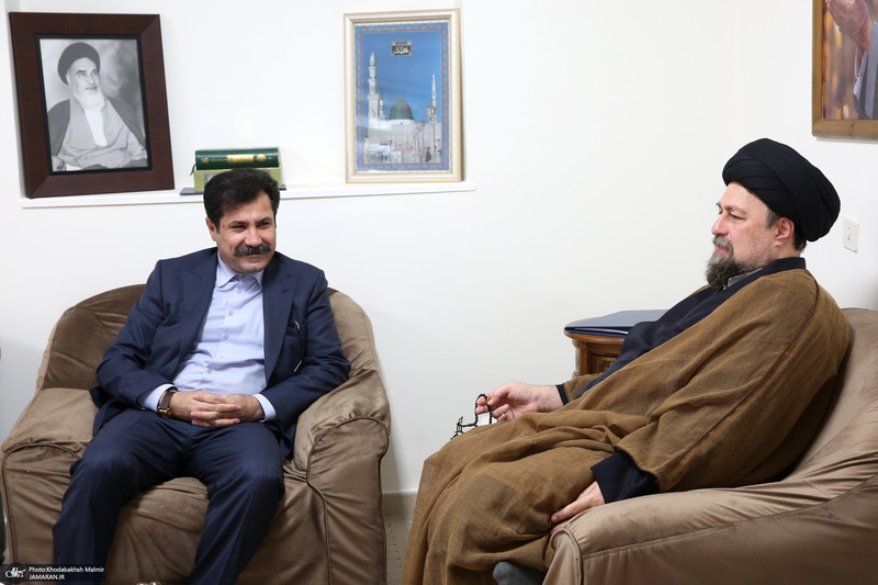 دیدار آقای عبدالکریم حسین‌زاده معاون رئیس جمهور با سید حسن خمینی
