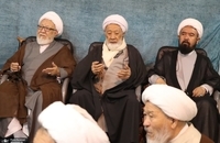 مراسم جشن میلاد امام عصر‌(عج) در دفتر آیت‌الله العظمی فاضلی بهسودی (7)