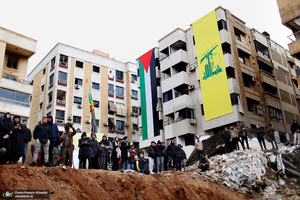 تصاویر اختصاصی جماران از حال و هوای بیروت یک روز مانده به تشییع شهید سید حسن نصرالله (ره)