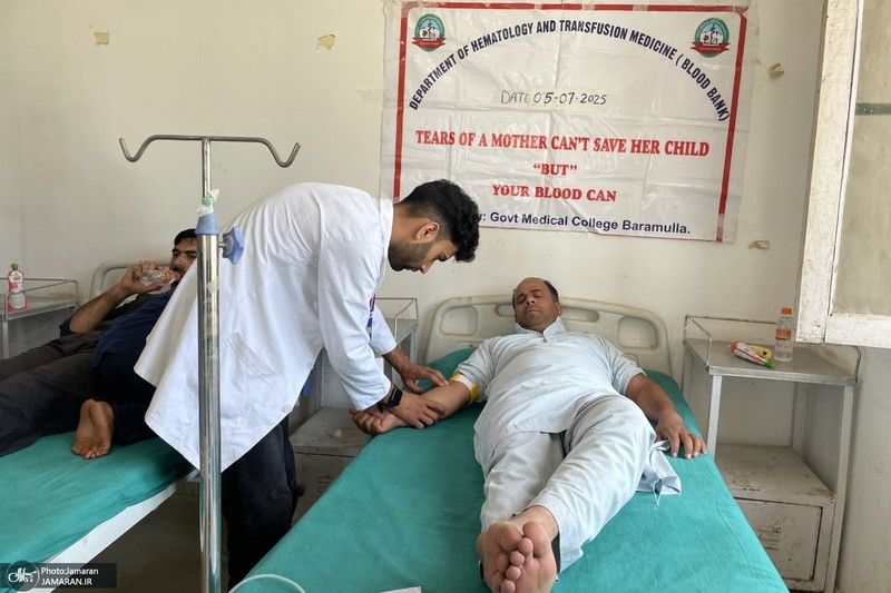 نذر خون به مناسبت تاسوعای حسینی در کشمیر هند