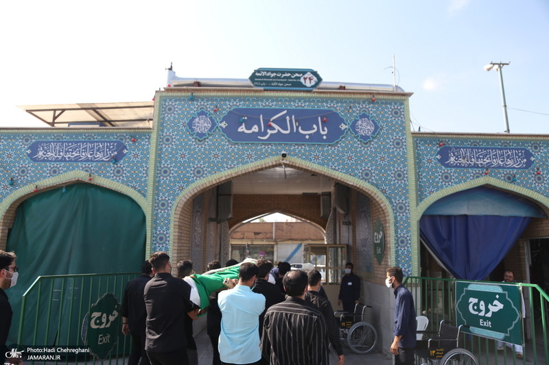 مراسم تشییع حجت الاسلام و المسلمین سید محمد جواد حسینی کاشانی(ره)