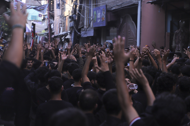 دسته عزاداری سنتی در کشمیر ھند
