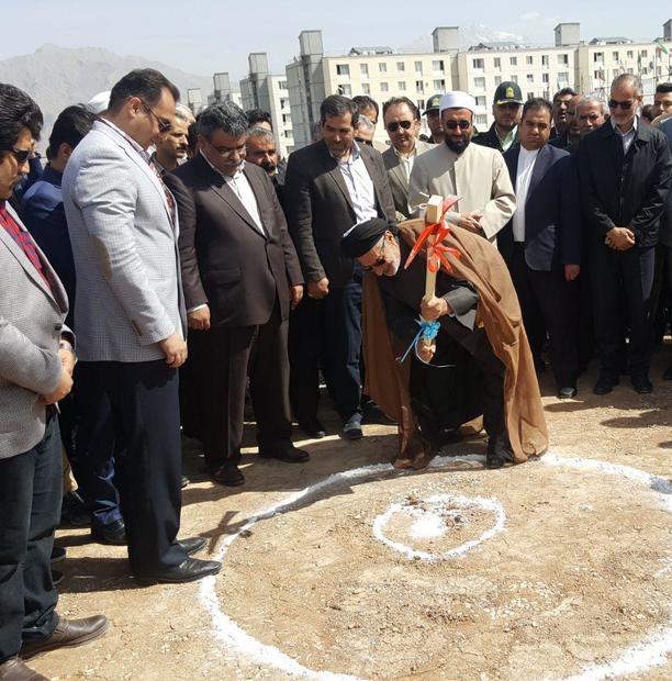 کلنگ ساخت بازارچه دولت آباد کرمانشاه به زمین زده شد