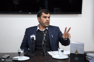 مراسم رونمایی از کتاب آیت الله محقق داماد به نام «مکتب اجتهادی آخوند خراسانی»