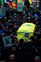 مراسم تشییع شهدای حزب الله در بیروت