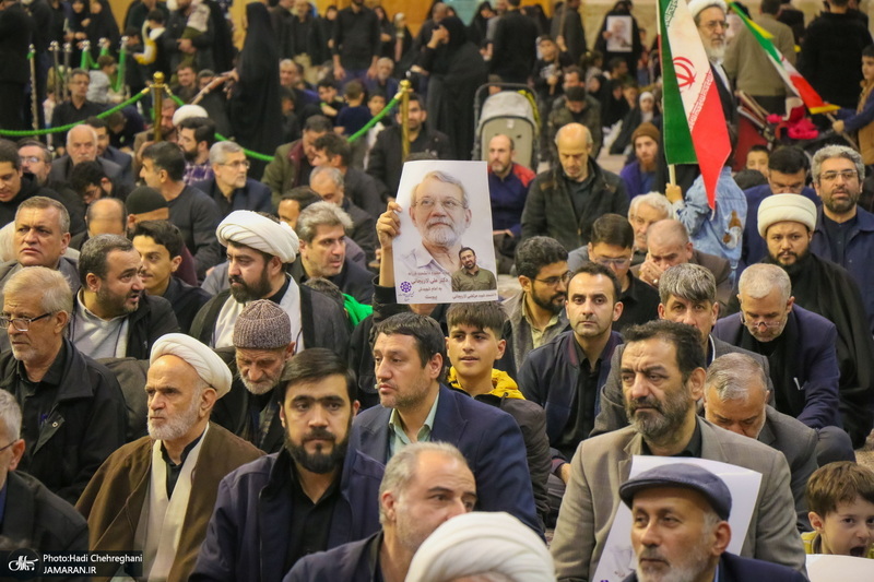 مراسم بزرگداشت شهید علی لاریجانی در حرم حضرت معصومه (س)