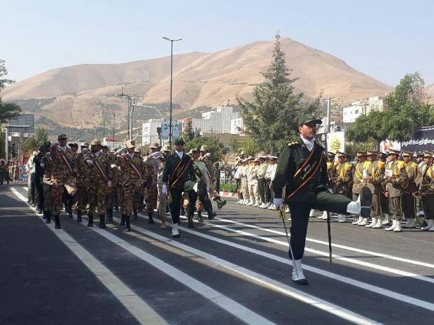 آیین باشکوه رژه نیروهای مسلح در کردستان برگزار شد
