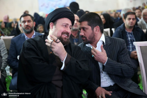 حضور سید حسن خمینی در آیین نامگذاری مجموعه ورزشی استاد کهندل