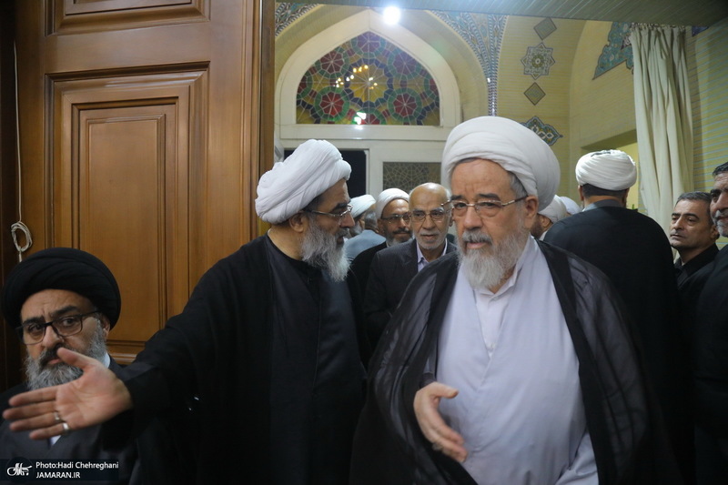 مراسم ختم مادر همسر آیت الله محمدجواد فاضل لنکرانی