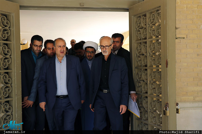حضور رئیس فدراسیون فوتبال در  بیت و زادگاه حضرت امام(س) در خمین