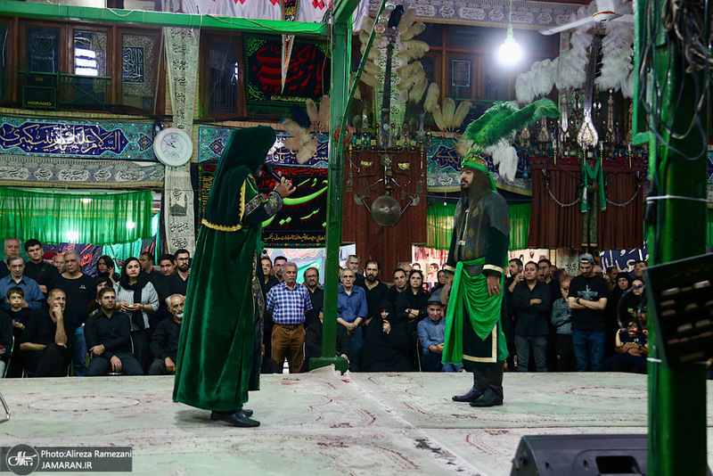 مراسم روز تاسوعاى حسينی در تکیه بزرگ تجریش