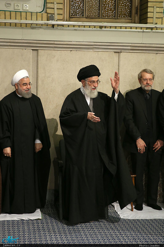 مراسم ترحیم آیت الله هاشمی رفسنجانی در حسینیه امام خمینی(ره)