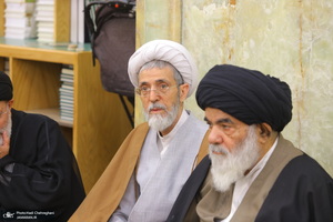 مراسم ترحیم آیت الله نورالله شاه آبادی(ره) در مسجد اعظم قم