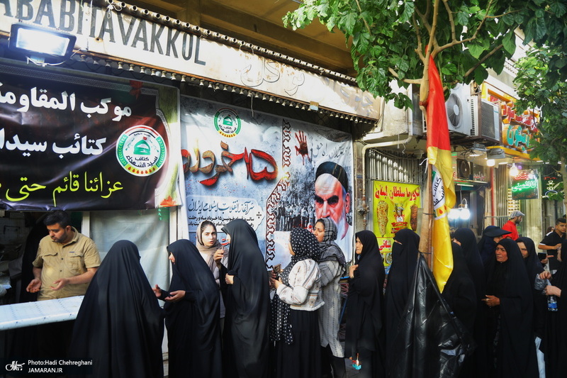 ایستگاه صلواتی کتائب سیدالشهداء عراق به مناسبت رحلت امام خمینی در قم