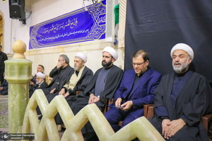 مراسم بزرگداشت شهید علی لاریجانی در حرم حضرت معصومه (س)