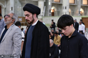 مراسم خاکسپاری پیکر مرحوم محمدعلی جماعتی (ره) در حرم امام خمینی (س)