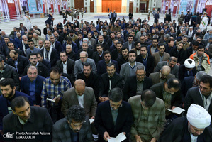 تجدید میثاق رئیس و امدادگران کمیته امداد امام خمینی(س) با آرمان های بنیانگذار جمهوری اسلامی ایران