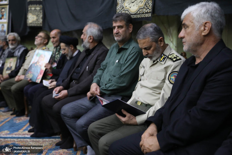 مراسم تکریم ۵۷ شهید گلگون کفن ارتش جمهوری اسلامی ایران