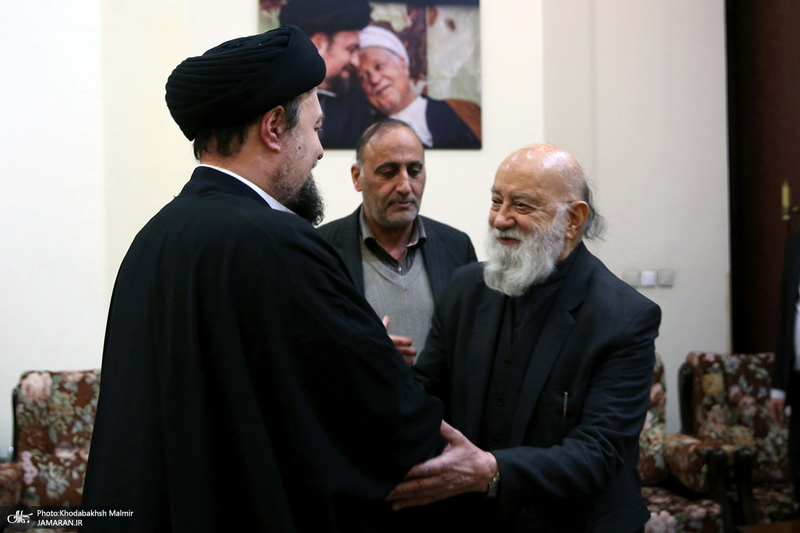 دیدار شهردار و اعضای شورای شهر تهران با سید حسن خمینی