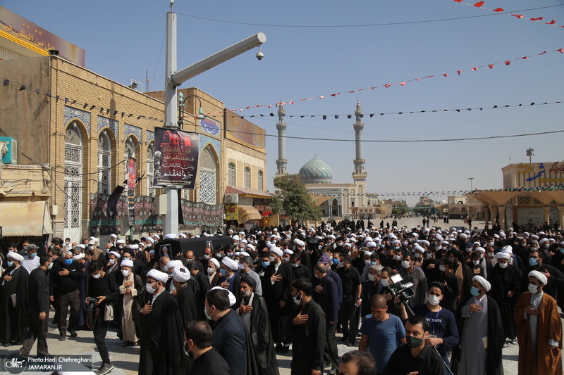 مراسم تشییع پیکر آیت الله حسن ممدوحی(ره)