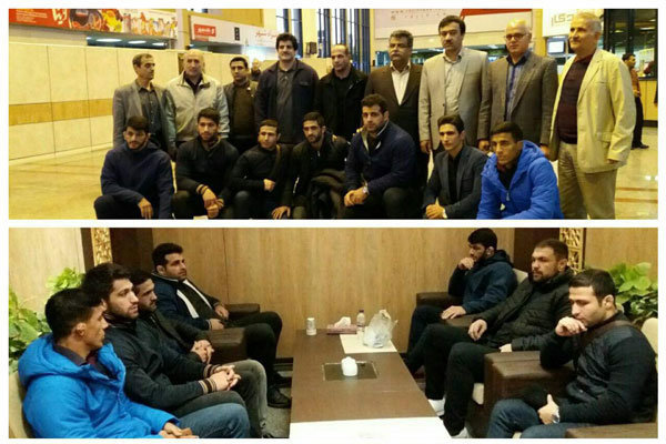 حضور ملی‌پوشان کشتی آزاد و فرنگی در کرمانشاه + عکس
