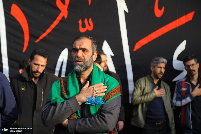 دسته عزاداری شهادت حضرت علی (ع) با حضور آیت‌الله العظمی وحید خراسانی