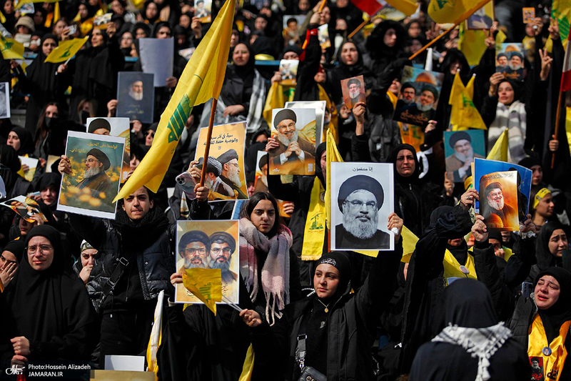 تصاویر اختصاصی جماران از مراسم تشییع شهیدان سید حسن نصرالله و سید هاشم صفی الدین -1