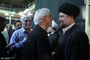 مراسم بزرگداشت همسر آیت الله موسوی بجنوردی (ره) در حسینیه شماره یک جماران-4