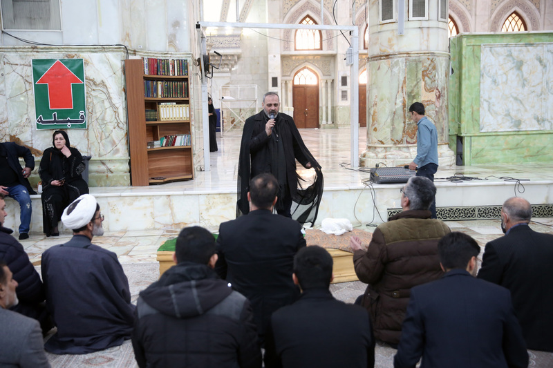 مراسم تشییع حجت الاسلام حاج شیخ مصطفی قنبرپور در حرم امام خمینی (س)