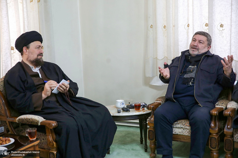 دیدار اعضای شورای مرکزی حزب اعتماد ملی با سید حسن خمینی