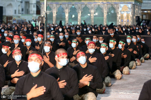 مراسم عزاداری شب عاشورای حسینی (ع) در حرم امام خمینی (س)