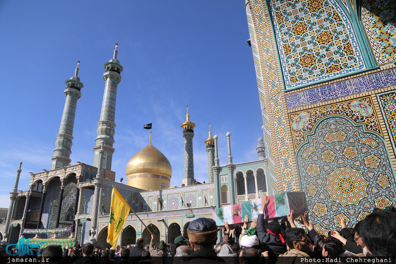  تشييع پیکر مطهر شش شهید گمنام در قم