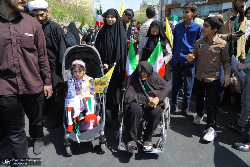 راهپیمایی باشکوه روز قدس در قم -1