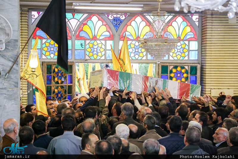 مراسم وداع و تشییع پیکر شهید مدافع حرم حمیدرضا ضیائی